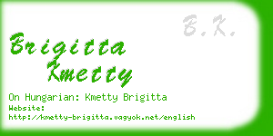 brigitta kmetty business card